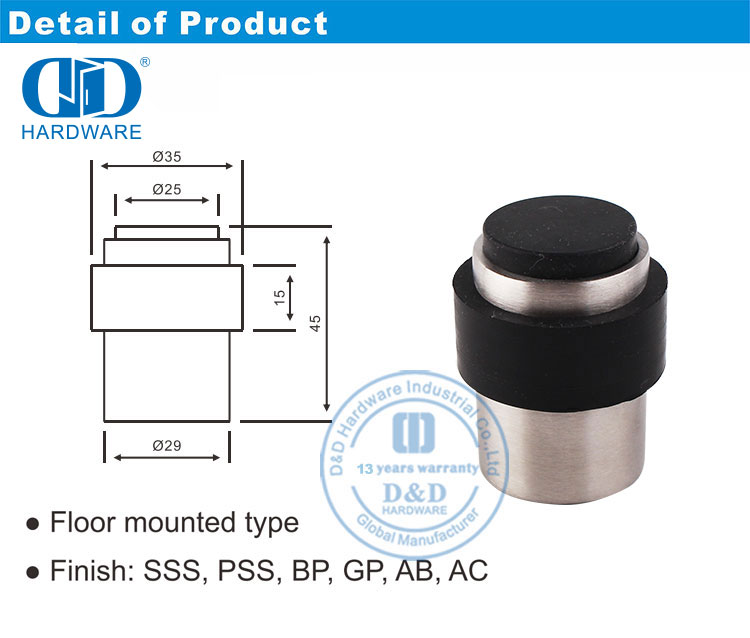 Security Door Stopper Veiligheidsdeurstopper