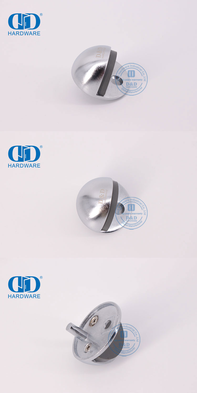 Satin Chrome Door Stopper Satyn chroom deurstopper