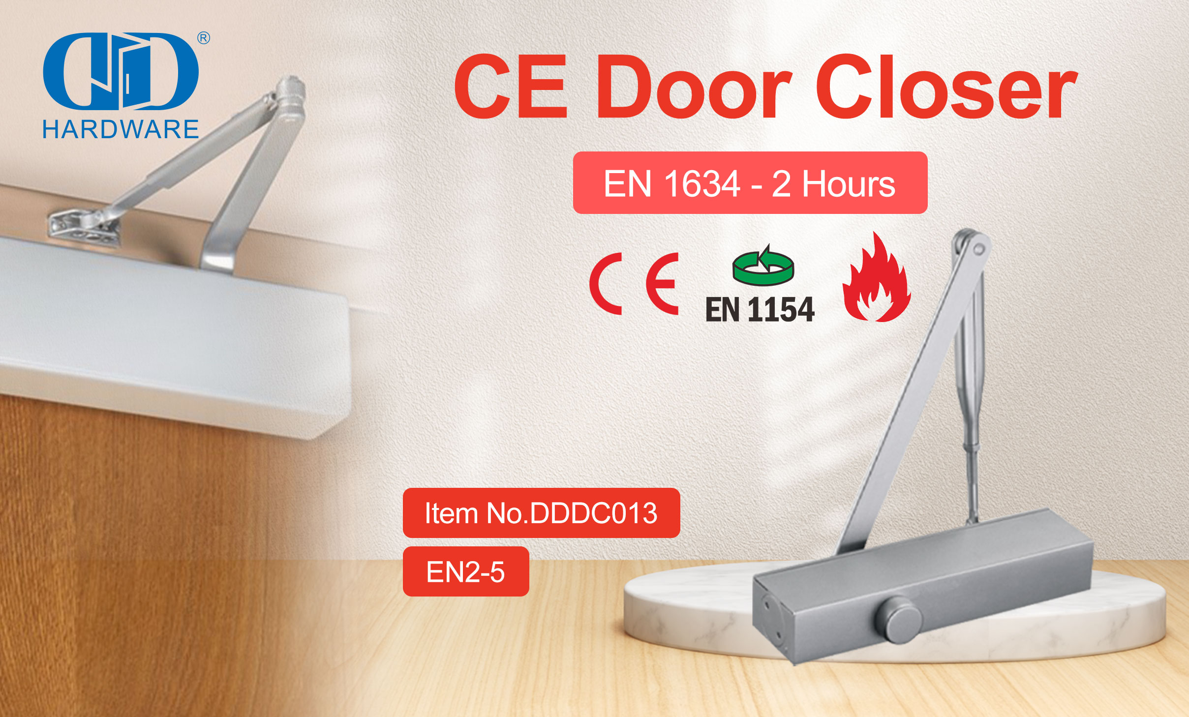 Commercial Door Closer Kommersiële deursluiter