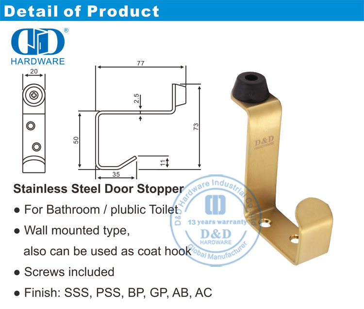door stop Kommersiële deurstopper