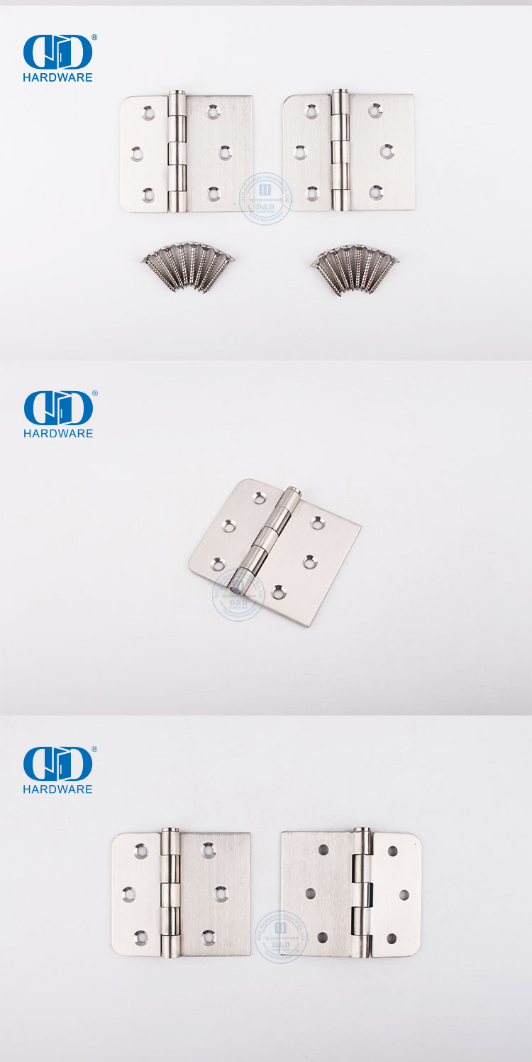 Stainless Steel Square Corner Door Hinge Vlekvrye staal Vierkantige hoekdeurskarnier