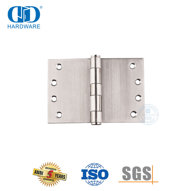 Vlekvrye staal duursame projeksie wye gooi skarnier vir groot deur-DDSS049-100x150x3.4mm
