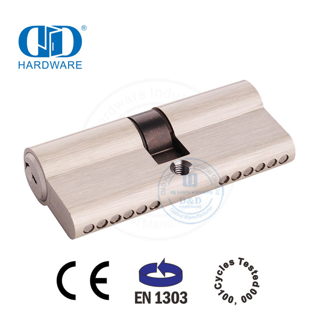 BS EN1303 satyn nikkel soliede koper euro slot silinder-DDLC003-70mm-SN