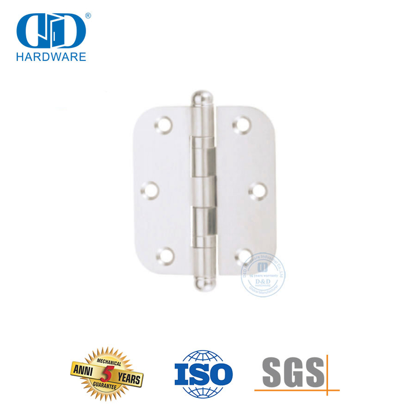 Vlekvrye staal deurskarnierhardeware met ronde hoekbalpunt-DDSS046