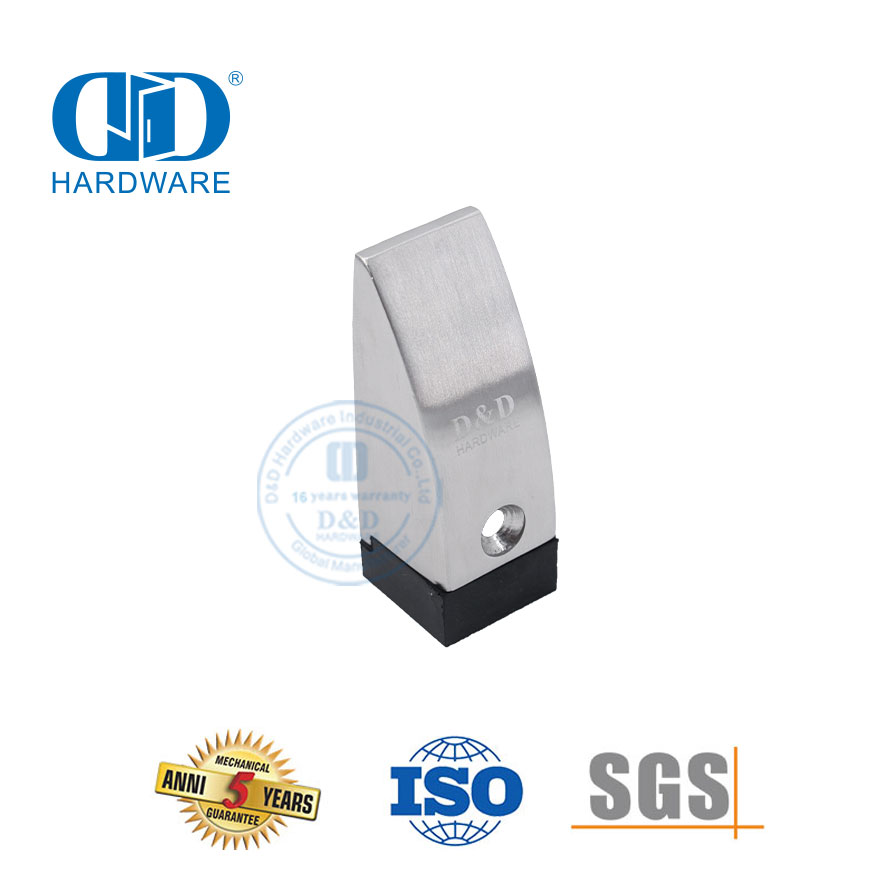 Vlekvrye staal Unieke Deur Hardeware Metaal Deur Stopper Vloer gemonteer-DDDS013-SSS