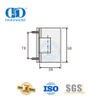 Vlekvrye staal glas hardeware stortdeur skarnier vir badkamer-DDGH001