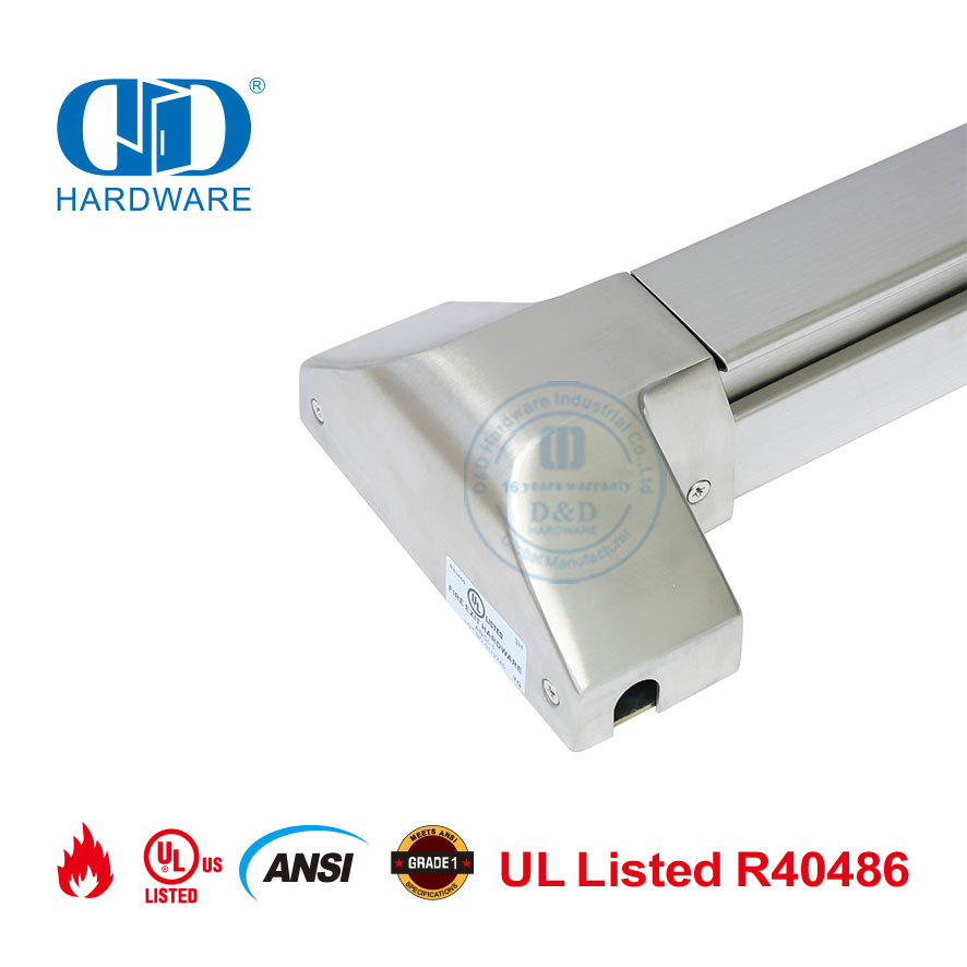 Brandgegradeerde Paniekuitgang Toestel Vertikale Rod Touch Bar-DDPD024-SSS