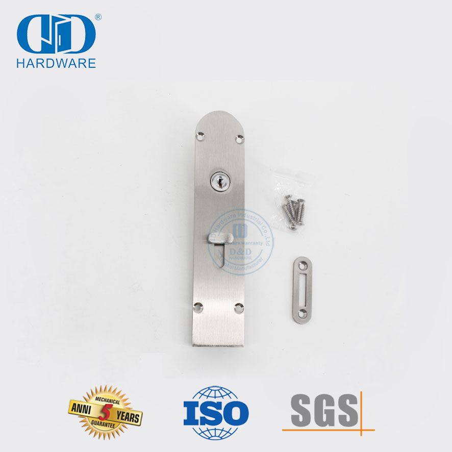 Soliede koper veiligheid Oppervlak gemonteerde toring vat deur bout met slot-DDDB027-SNP