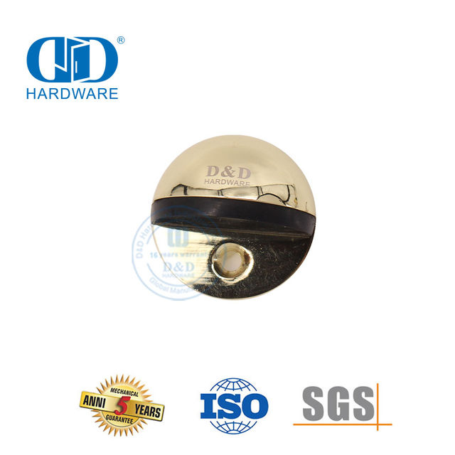 PVD-afwerking sinklegering hardeware halfsirkel halfrond deurstopper-DDDS004-PVD