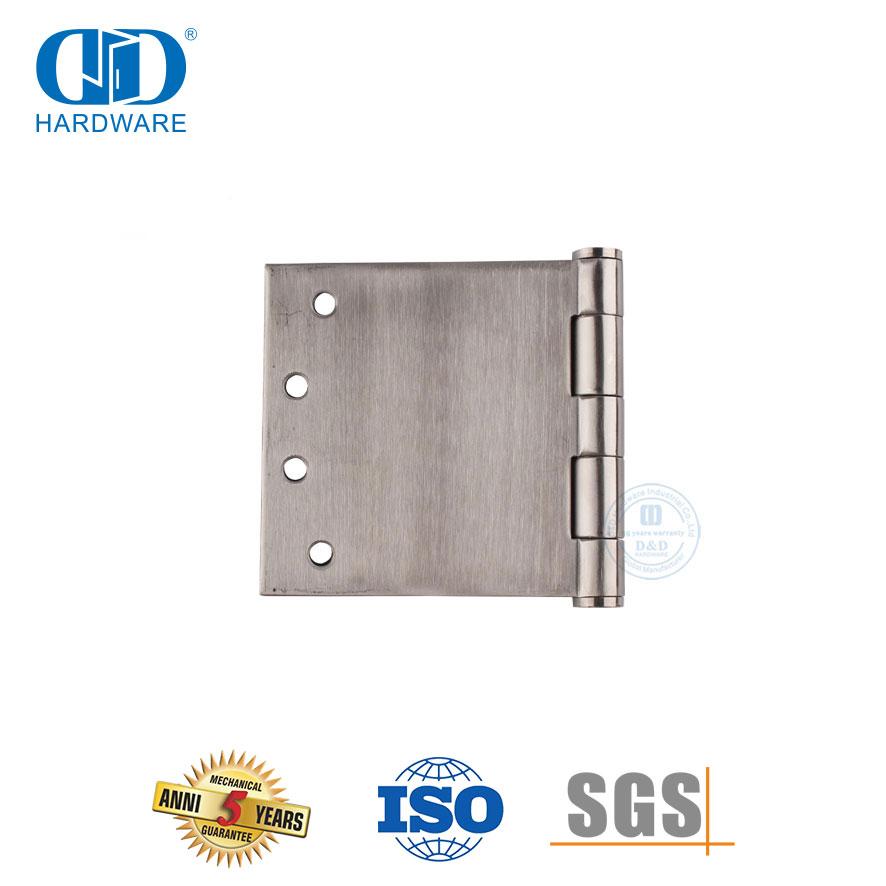 Vlekvrye staal buitedeur hardeware Groot Wye tipe deurskarnier-DDSS049-100x200x3.4mm