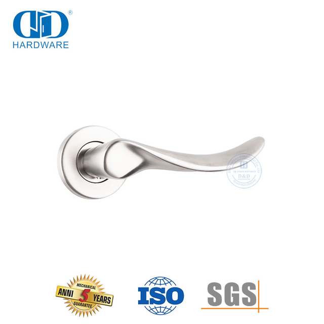 Hoofdeur hardeware SS 316 Wave Tipe soliede hefboom handvatsel-DDSH006-SSS