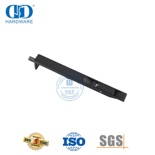 Houtdeur hardeware vlekvrye staal swaardiens 8 duim spoelbout-DDDB001-MB