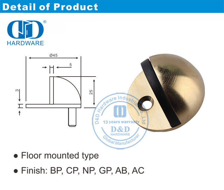Duursame deurstopper