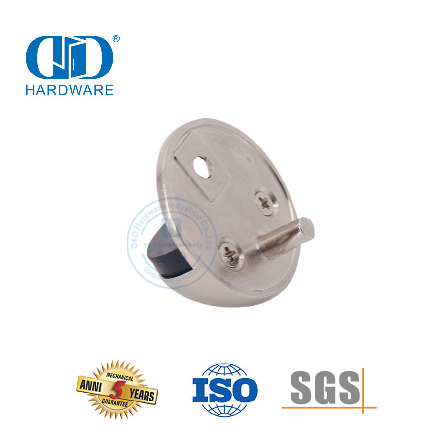 Satyn Nikkel Anti Botsing Geïntegreerde Tipe Vloer Gemonteerde Deur Stopper-DDDS004-SN