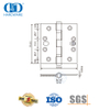 Vyf Knuckle vlekvrye staal metaal deur hardeware Enkel sekuriteit skarnier-DDSS015-B