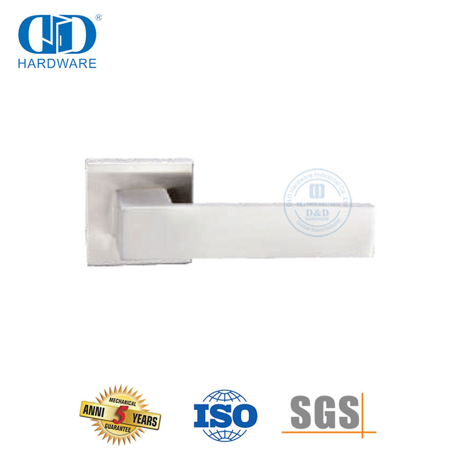 Hoë kwaliteit Europese styl metaaldeur hardeware soliede hefboomhandvatsels-DDSH058-SSS