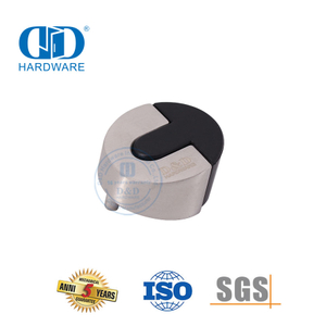 Vlekvrye staal Satyn Afwerking Rubber Deur Stop Vloer gemonteer Tipe-DDDS006-SSS