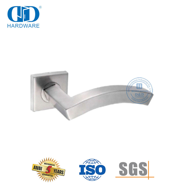 Argitektoniese deurhardeware Vlekvrye staalboogvorm Holle hefboomhandvatsel-DDTH045-SSS