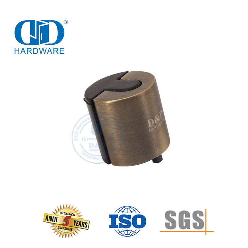 Vlekvrye staal sinklegering Antieke koperafwerking vloerdeurstoppers-DDDS012-AB