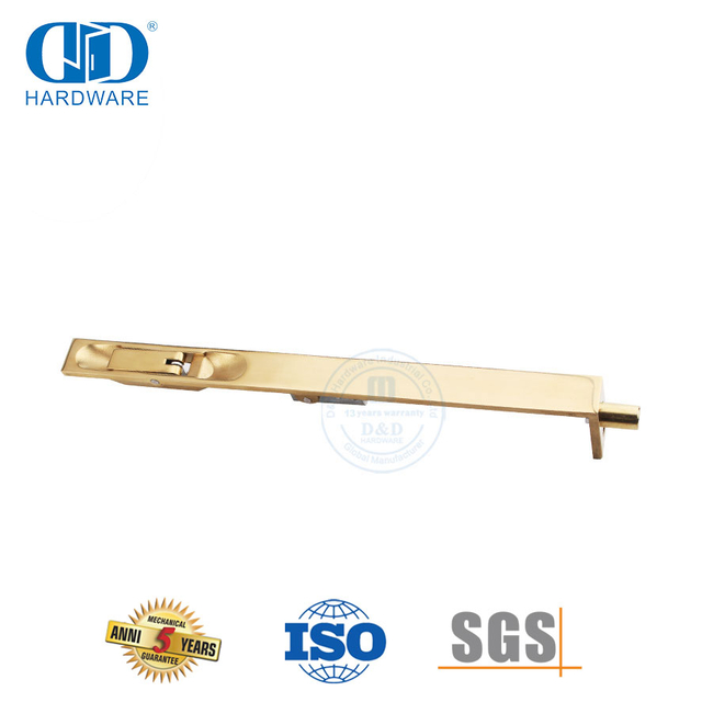 Soliede koper L-vorm spoelbout vir houtdeur-DDDB004-SB
