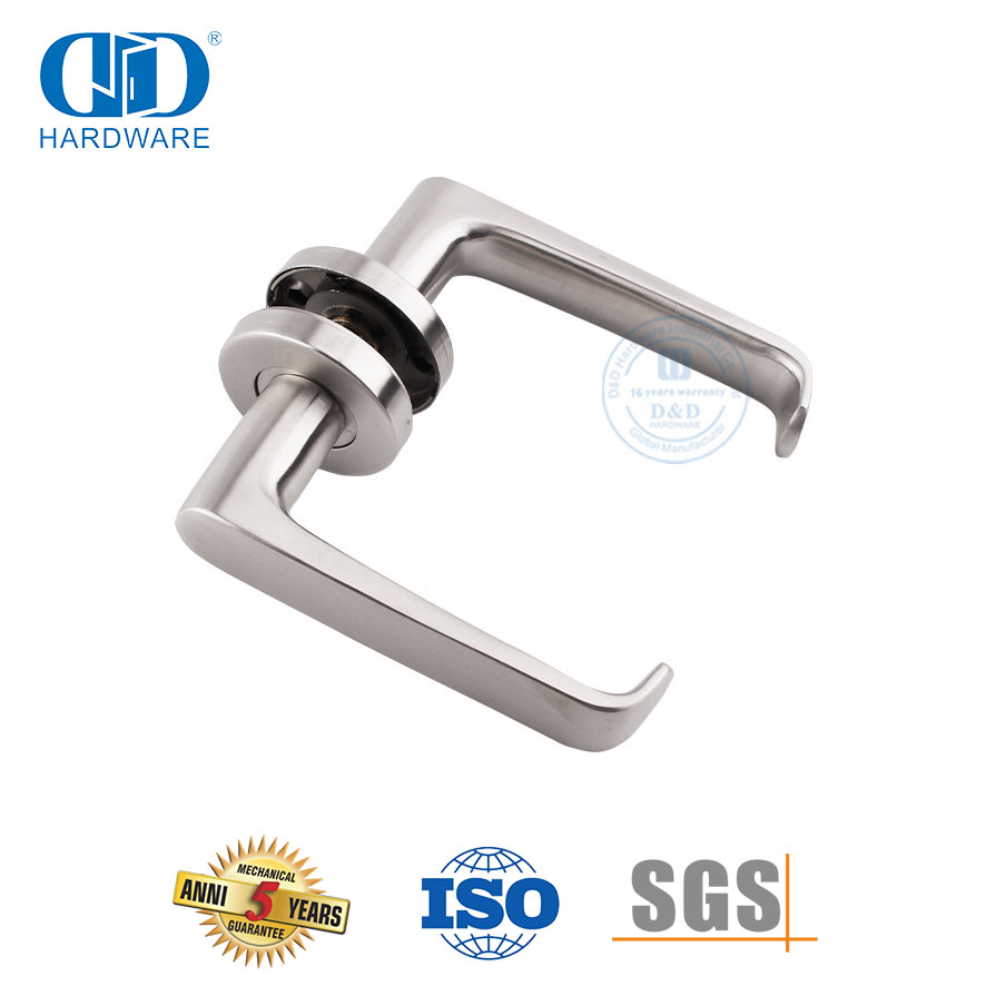 Moderne styl hoë deurgang deur hardeware soliede hefboomhandvatsels-DDSH036-SSS