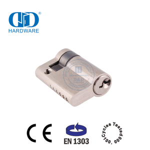 EN 1303 Soliede koper halfsluitsilinder met gewone sleutel-DDLC010-45mm-SN