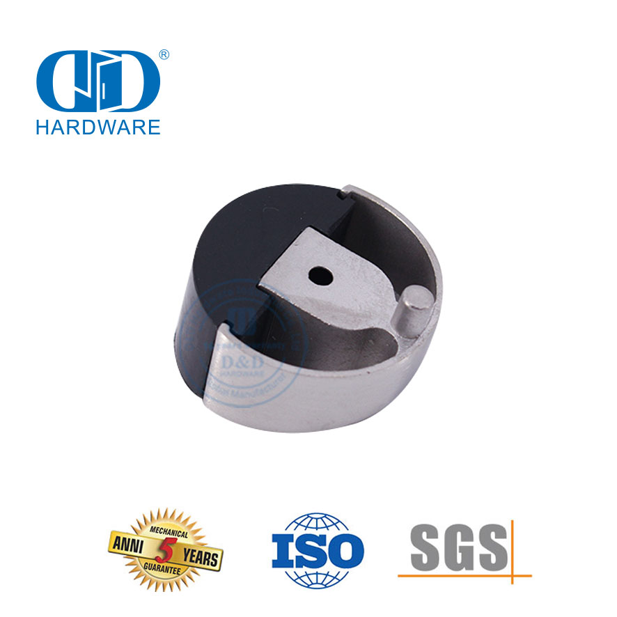 Vlekvrye staal Satyn Afwerking Rubber Deur Stop Vloer gemonteer Tipe-DDDS006-SSS