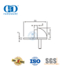 Satyn Nikkel Sink Allooi Vloer Gemonteerde Split Tipe Deur Stopper-DDDS004-SN