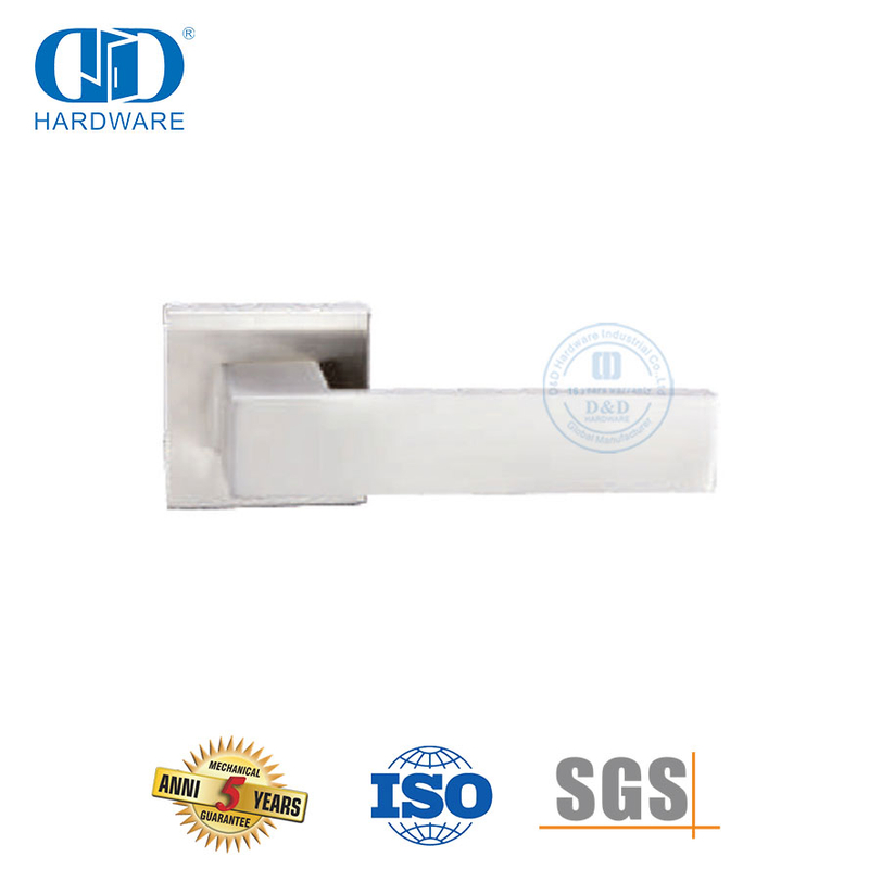 Gebruik vlekvrye staal vierkantige soliede hefboom voordeurhandvatsel-DDSH057-SSS wyd