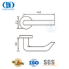 Maklike installasie Staaldeur hardeware Vlekvrye staal soliede hefboomhandvatsel-DDSH028-SSS