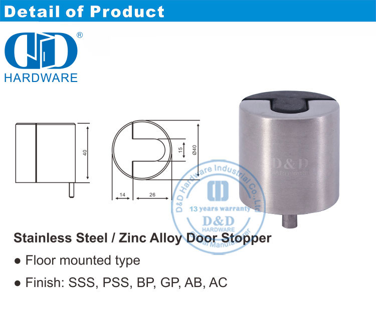 Moderne styl deurstopper