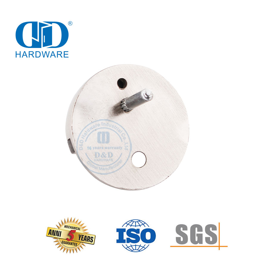 Satyn Nikkel Sink Allooi Vloer Gemonteerde Split Tipe Deur Stopper-DDDS004-SN