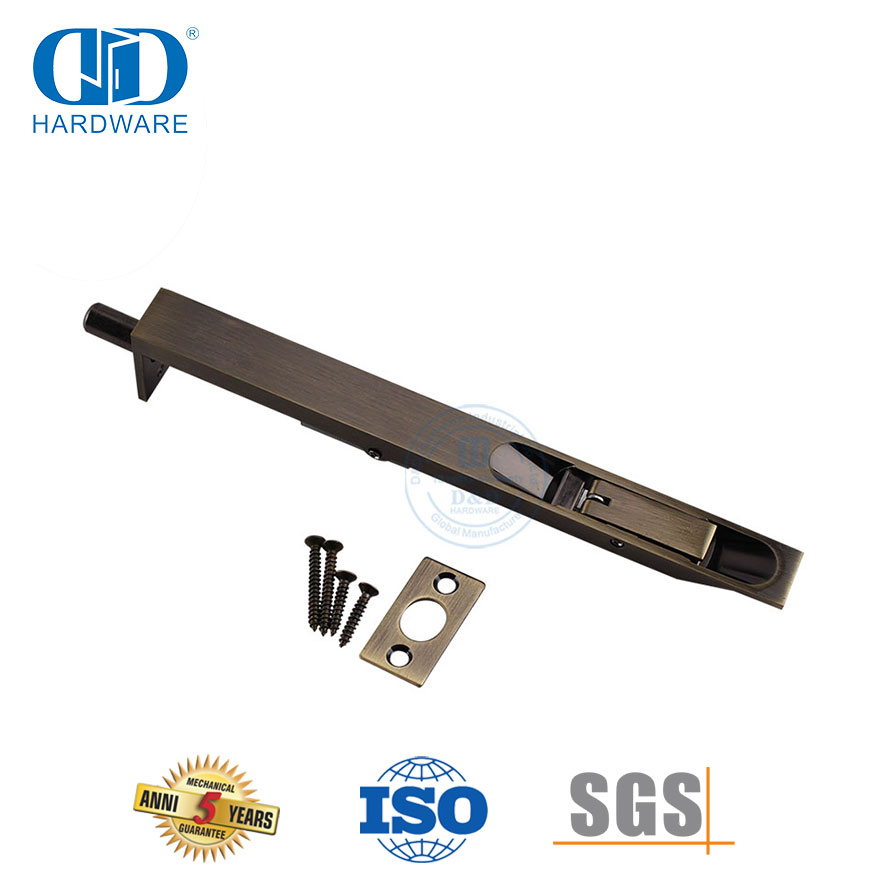 Antieke koper vlekvrye staal swaardiens spoelbout vir kommersiële deur-DDDB001-AB