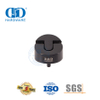 Vlekvrye staal 304 mat swart vloergemonteerde tipe rubber trekdeurstopper-DDDS006-MB