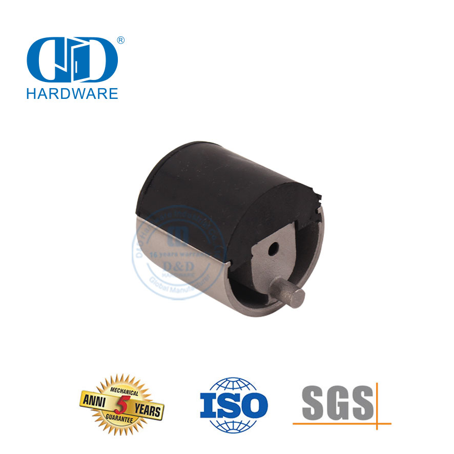 Moderne styl satyn vlekvrye staal interne deur stopper vloer gemonteer Tipe-DDDS012-SSS