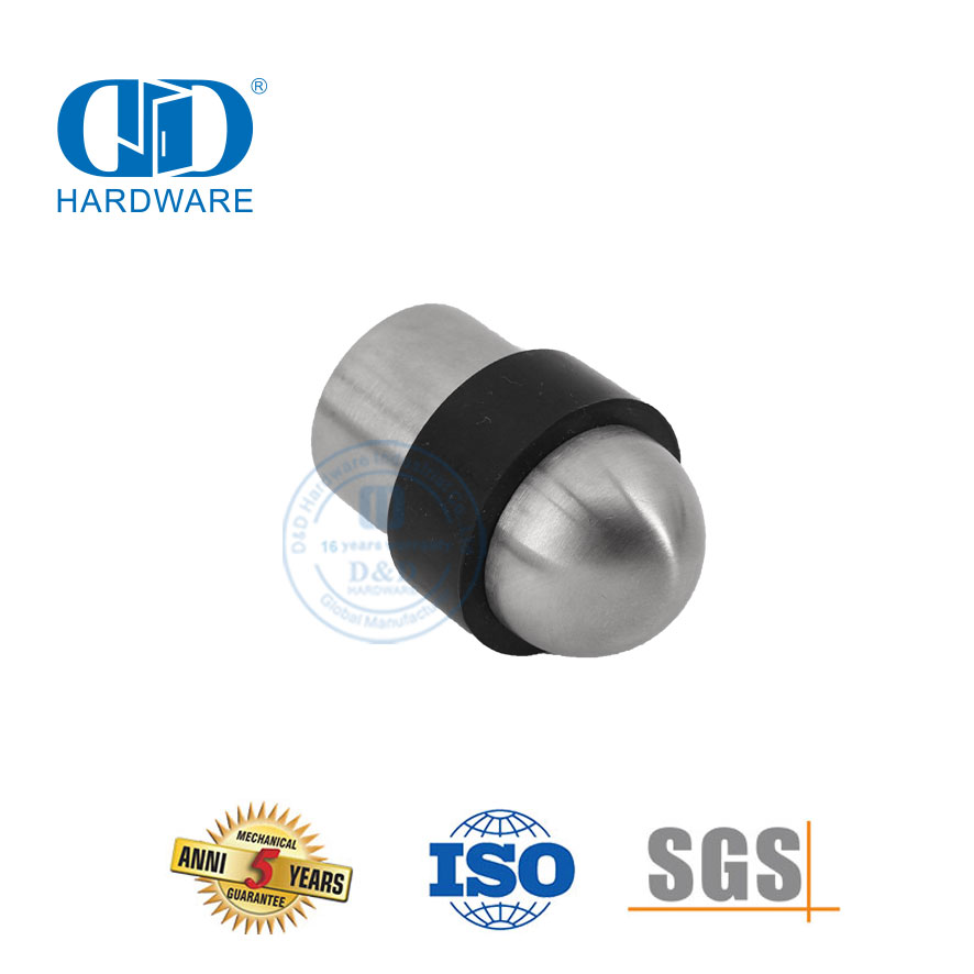 Kommersiële gebou hardeware satyn afwerking vloer gemonteerde deur stop vir Hotel-DDDS008