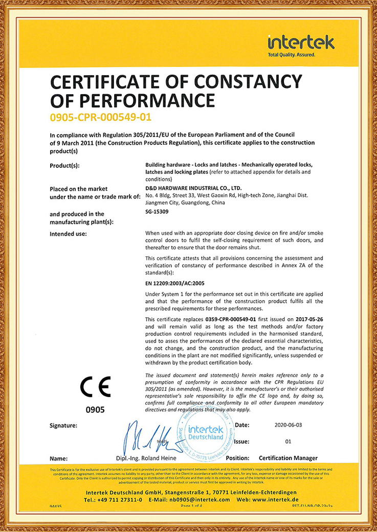CE-sertifisering Hoë veiligheidsbrandgegradeerde badkamer toiletdeurslot-DDML012-5578-SSS