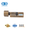 Euro-profiel antieke kopergat deurslotsleutel en draaisilinder-DDLC001-65mm-AB