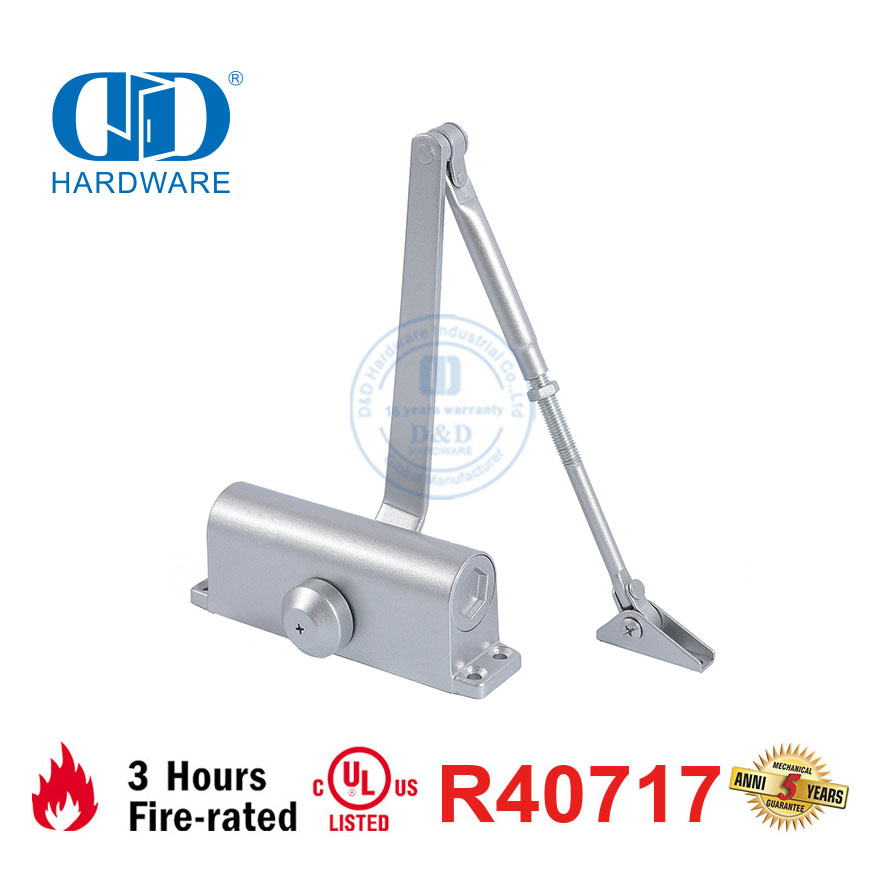 Hoë kwaliteit 15-30KG 750mm Light Duty CE UL 10C Gelyste brandgegradeerde deursluiter-DDDC036