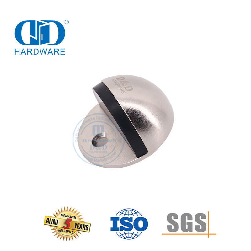 Satyn Nikkel Anti Botsing Geïntegreerde Tipe Vloer Gemonteerde Deur Stopper-DDDS004-SN