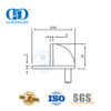 Vlekvrye staal moderne styl vloer gemonteerde tipe halfrond deurstopper-DDDS001-SSS