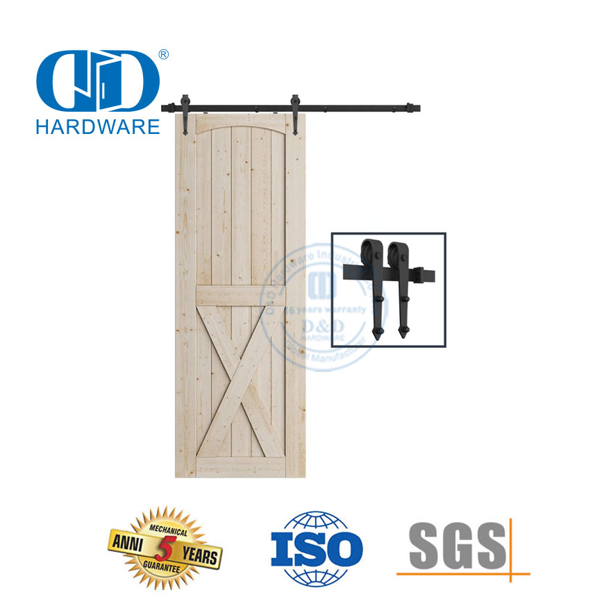 Vlekvrye staal Deur Hardeware Toebehore Bypass Skuur Deur Hardeware Skuur Hout Deur Hardeware-DDBD006