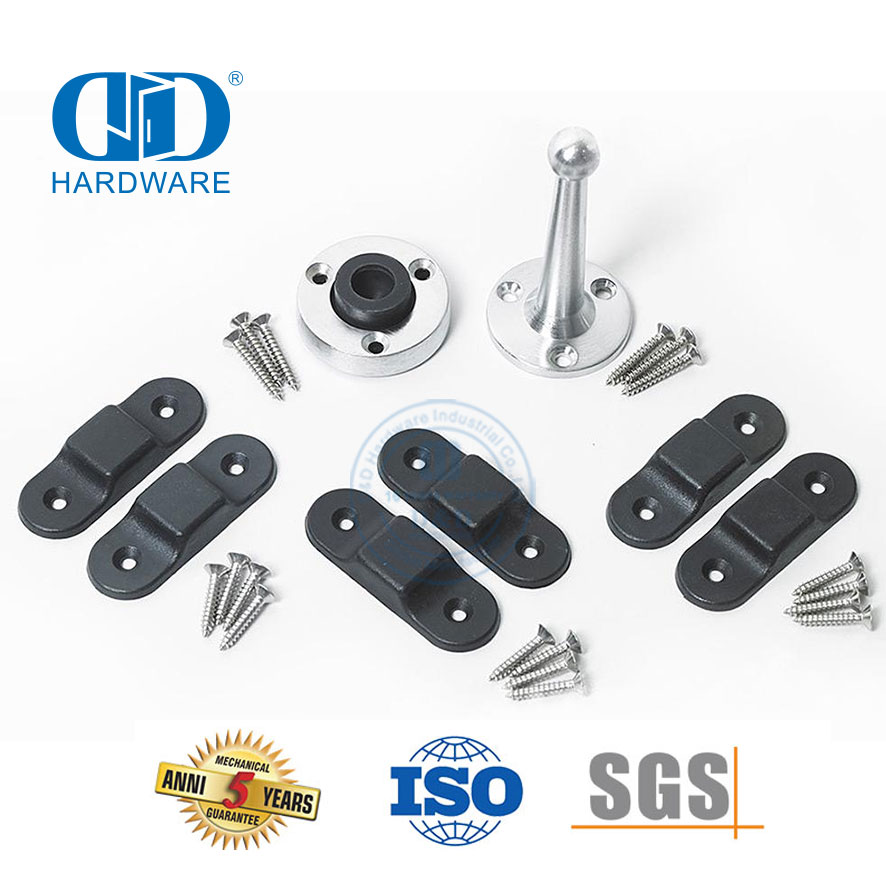 Rubber magnetiese deurstopper-vangstel vir tweevoudige deur met dubbel-DDDS056