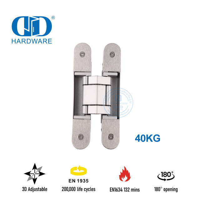 Brandvaste EN1935 versteekte deurskarnier vir slaapkamerdeur-DDCH008-G40