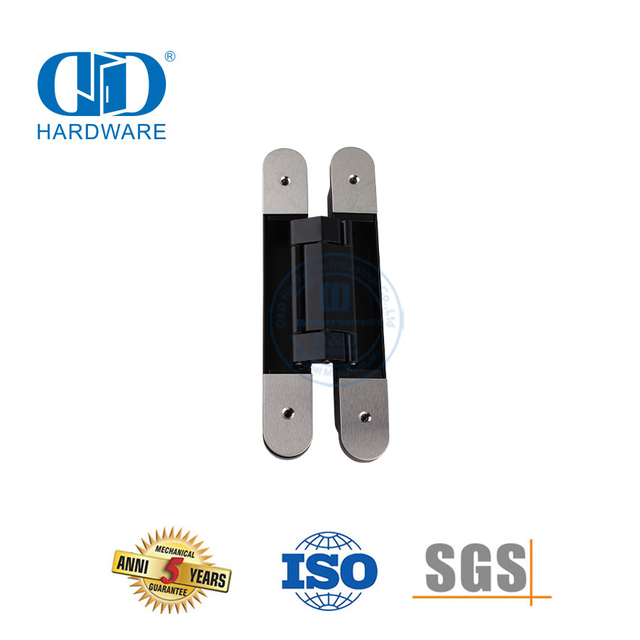 Vervaardiger Sinklegering 3D Versteek Versteek Verstelling 180 Grade Swaardiens Sagte Sluiting Kommersiële Hotel Skool Skarnier-DDCH008-G120