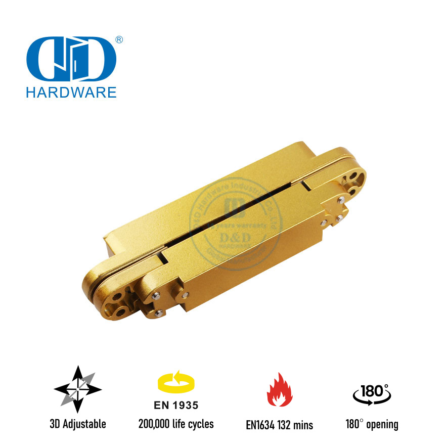 EN1634 Brandgegradeerde 180 grade versteekte deurskarnier vir Hotel-DDCH008-G40