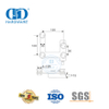 Vlekvrye staal Patch Fitting Pivot Fitting Curving Connector Pivot Glas Fitting-DDGP007