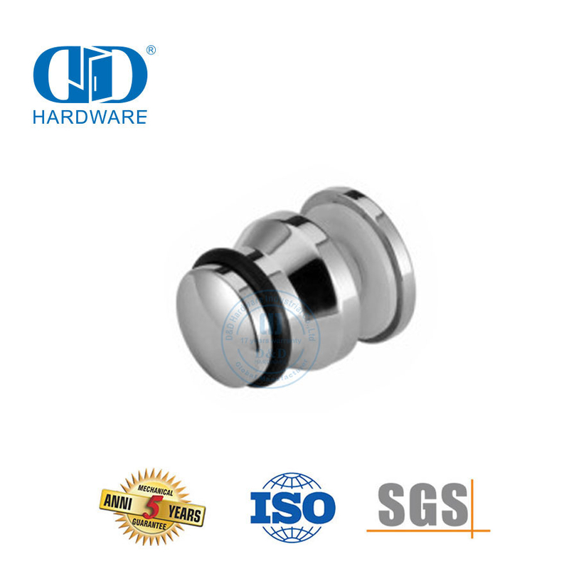 Vlekvrye staal skuifdeur hardeware stortdeur skuifstelsel ronde glas connector-DDSL002-4