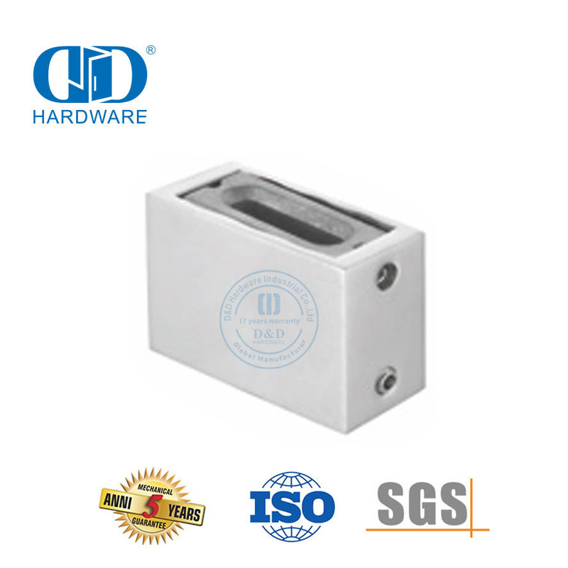 Vlekvrye staal glas hardeware skuifdeur hardeware Muur Stand-DDSL001-6