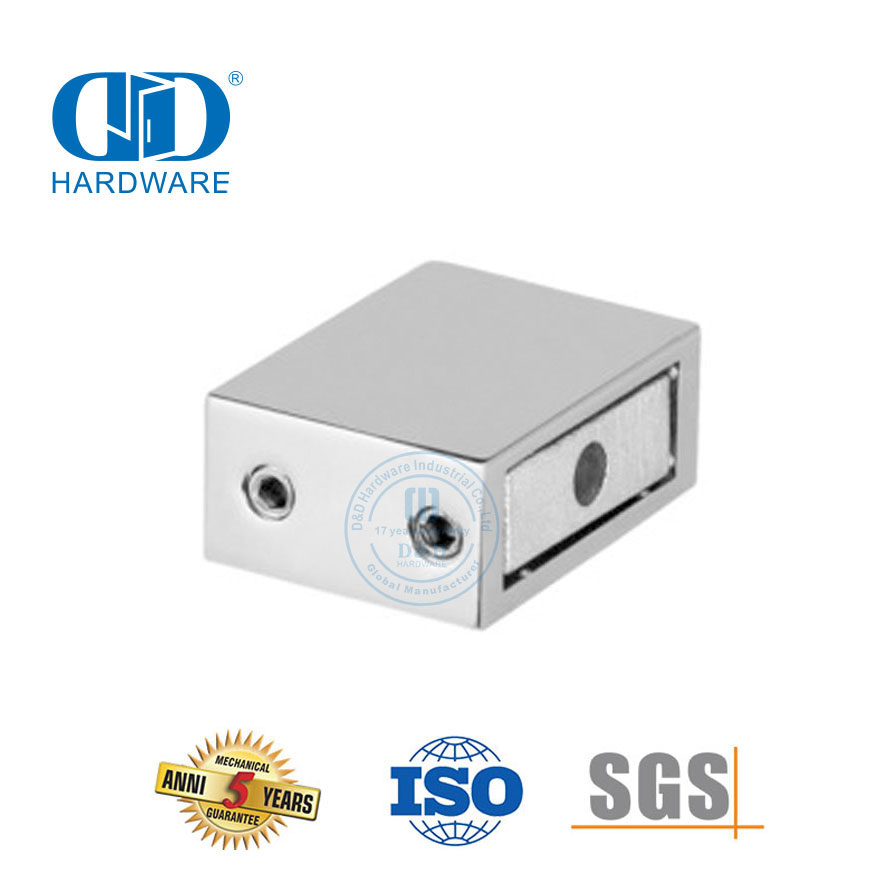 Vlekvrye staal Badkamer Glasdeur Toebehore Kommersiële storthokkies Glasdeur Connector-DDSC018